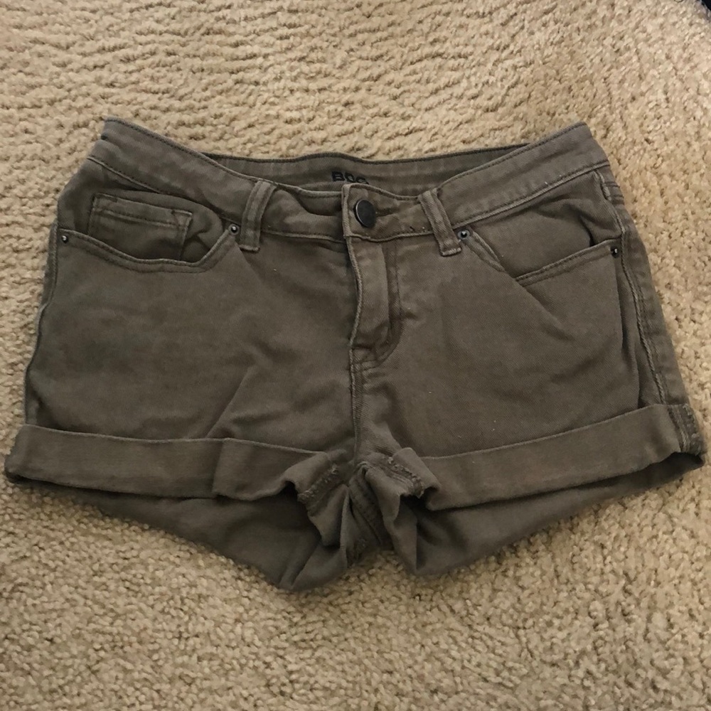 Olive green BDG shorts
